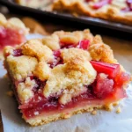 Rhubarb Bars with Shortbread Crust