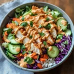 Savor Chicken Crispy Rice Salad with Creamy Peanut Dressing