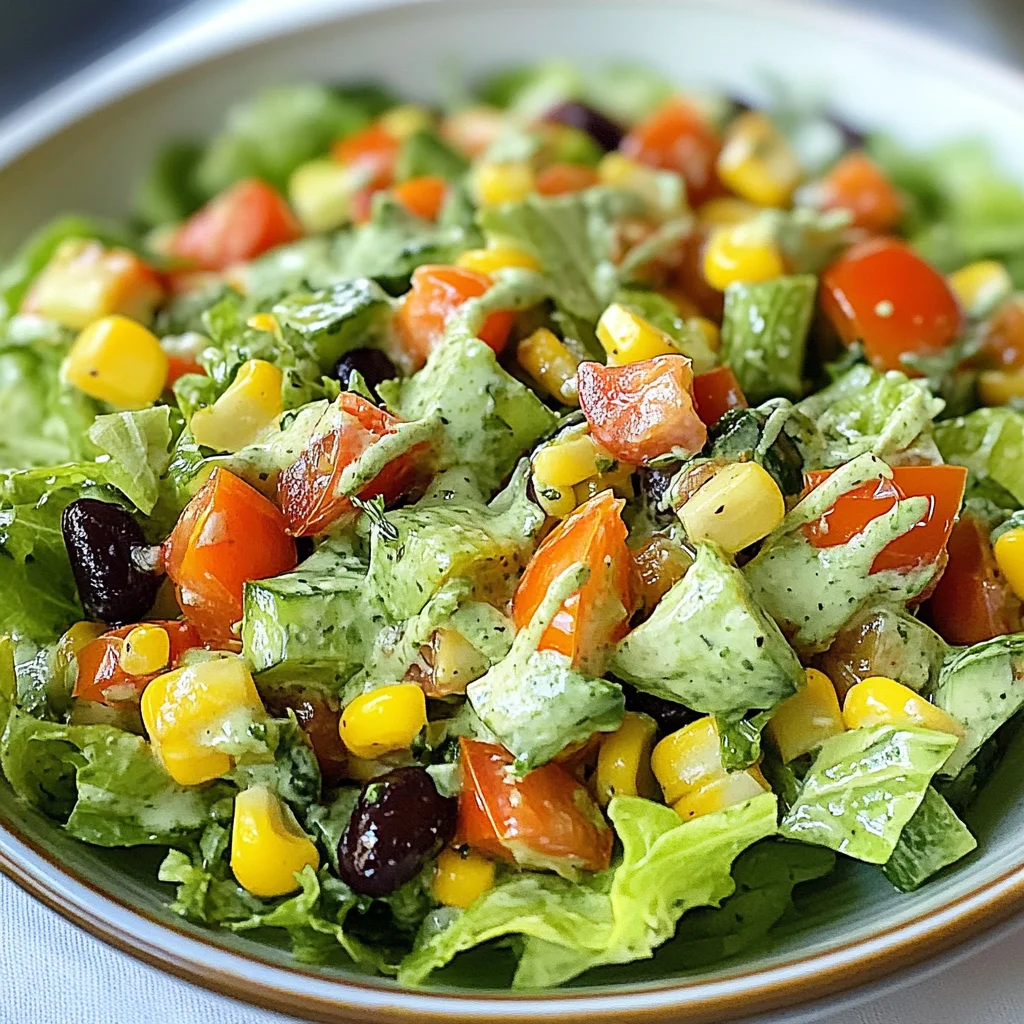Southwestern Chopped Salad with Cilantro-Lime Dressing