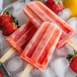 Strawberry Lemonade Popsicles