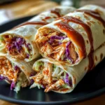 BBQ Chicken Coleslaw Wraps