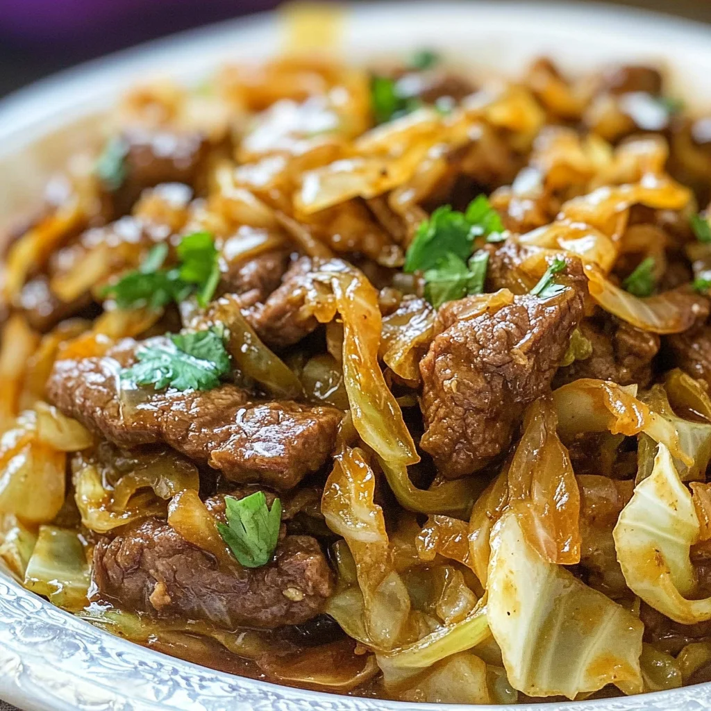 Beef and Cabbage Stir Fry Recipe (low carb)