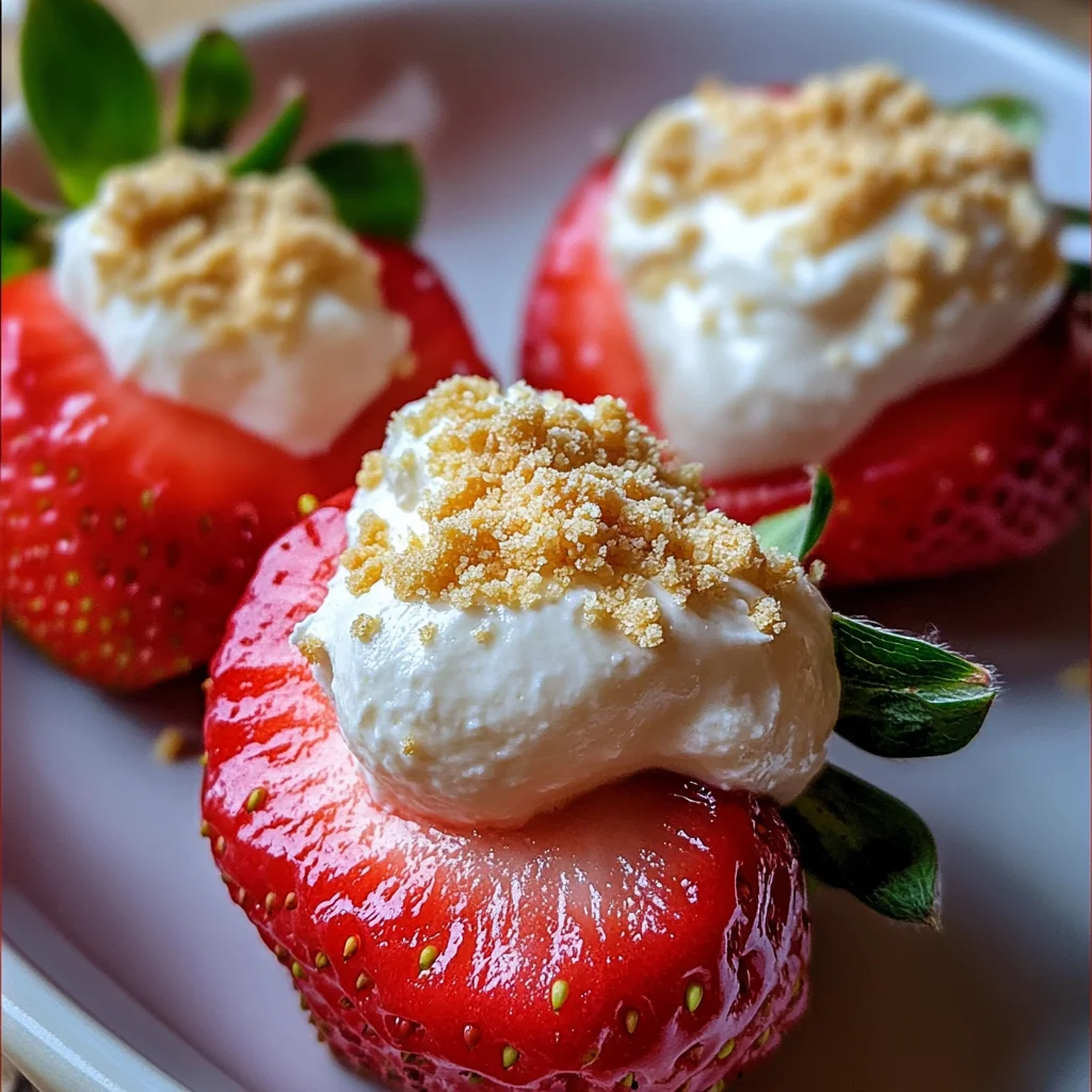 Cheesecake Deviled Strawberries