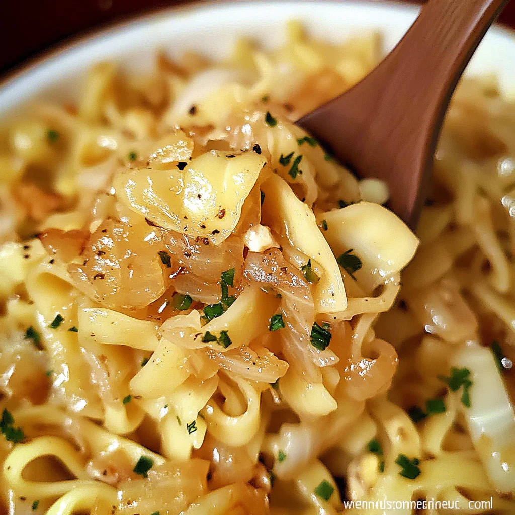 Fried Cabbage and Noodles