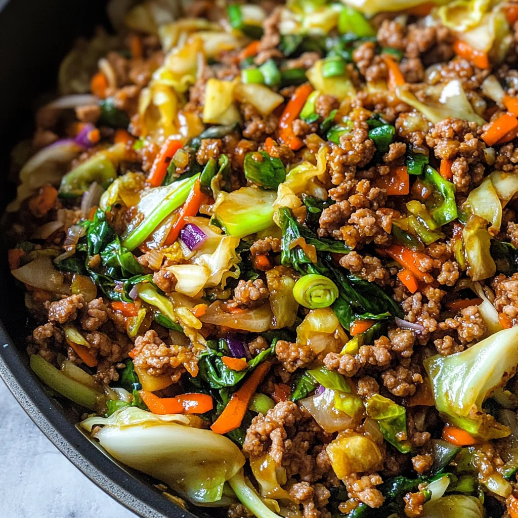 Ground Pork Stir Fry
