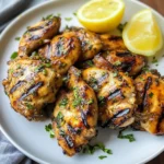 Lemon Ginger Soy Marinated Grilled Chicken