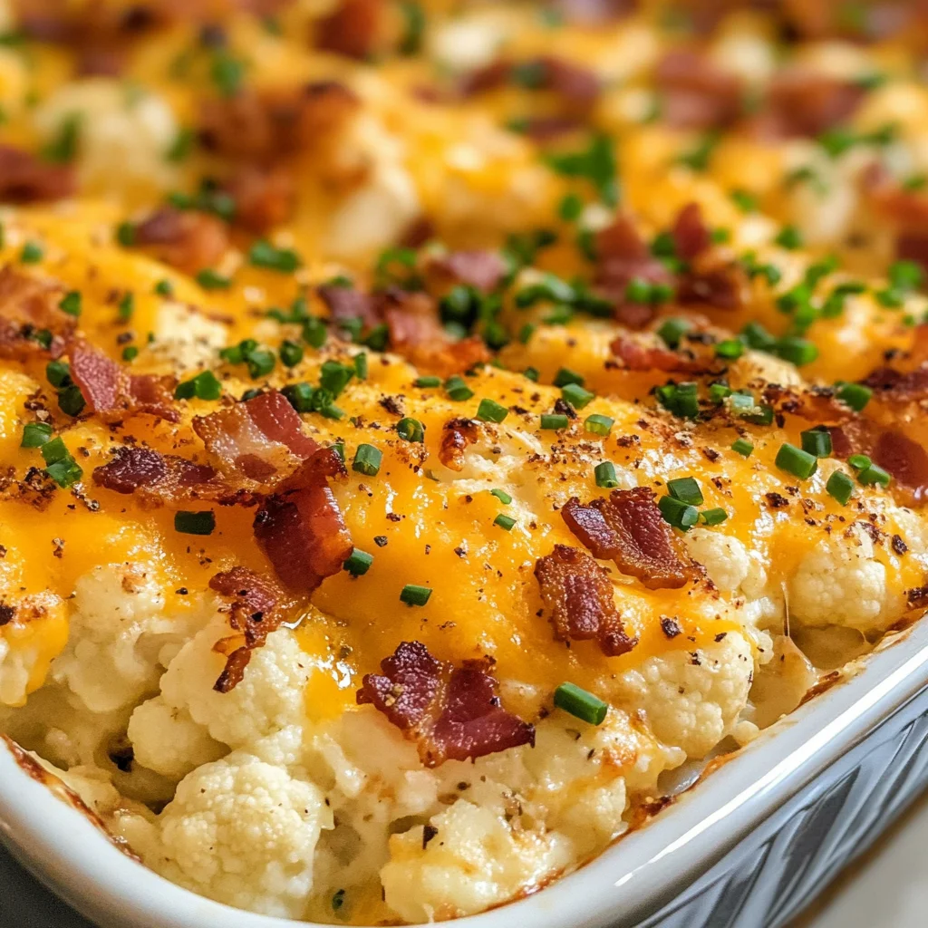 Loaded Cauliflower Casserole Recipe