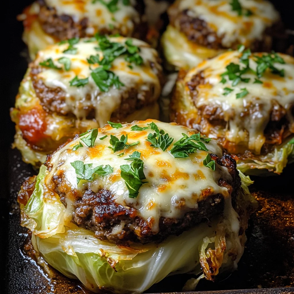 ???? Oven-Baked Cabbage Burgers – A Hearty & Flavorful Twist!
