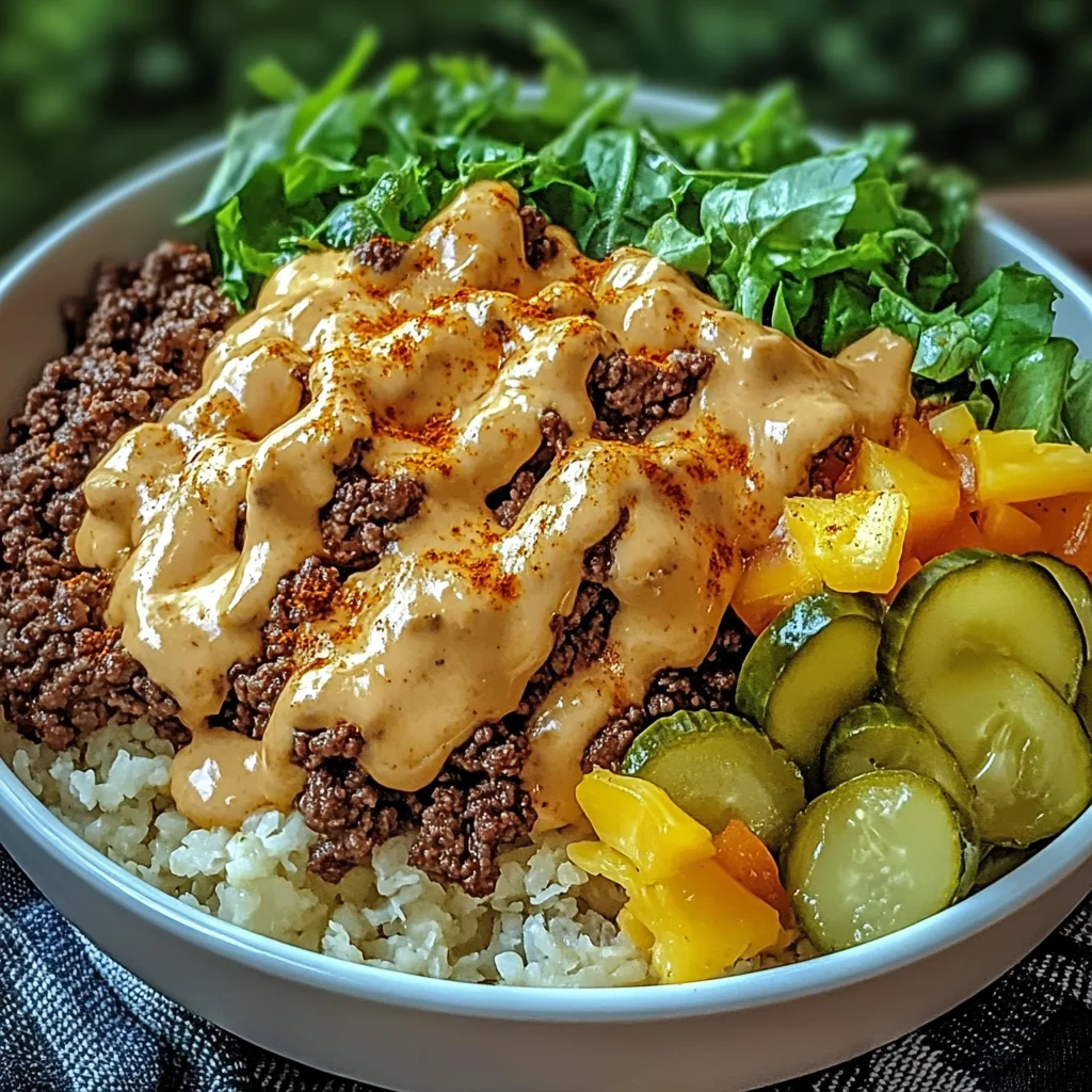 Savory Smash Burger Bowl: Indulge Guilt-Free Cravings