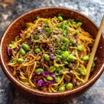 Sesame Ginger Edamame Noodles