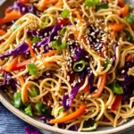 Sesame Ginger Noodle Salad [Vegan]