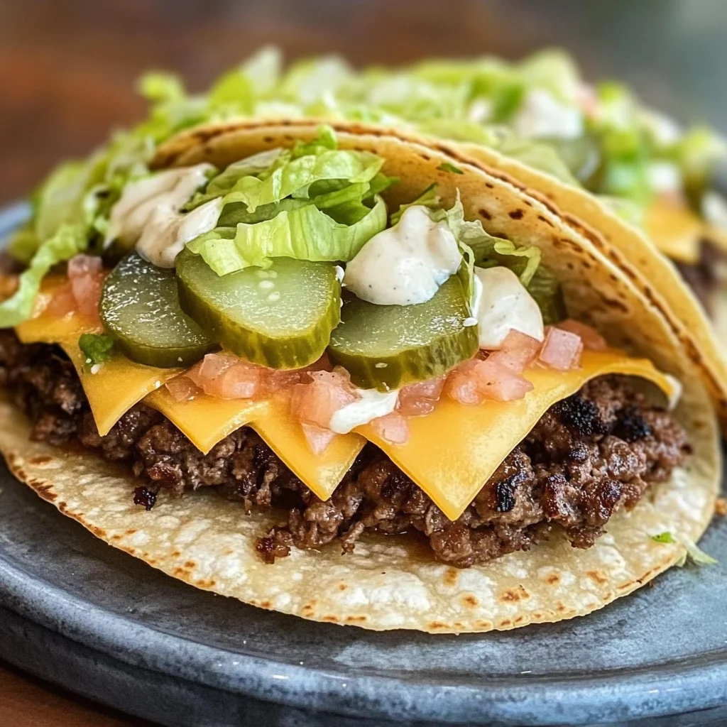Smash Burger Tacos