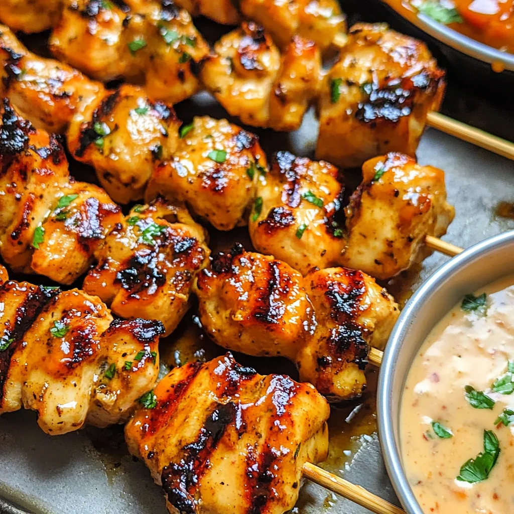 Bang Bang Chicken Skewers