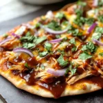 Easy BBQ Chicken Flatbread Recipe