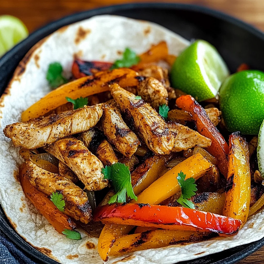 Easy Blackstone Chicken Fajitas
