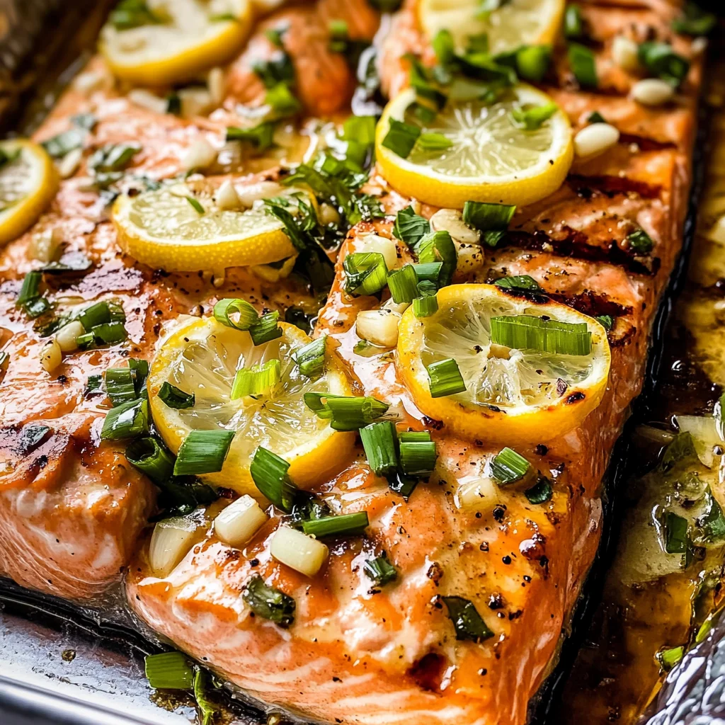 Lemon Butter Grilled Salmon