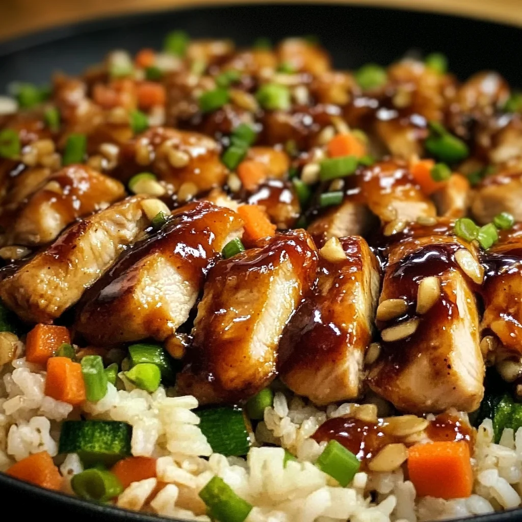 One-Pan Bold Honey BBQ Chicken Rice