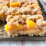 Peaches and Cream Crumble Bars