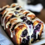 Roasted Blueberry Pull-apart Loaf